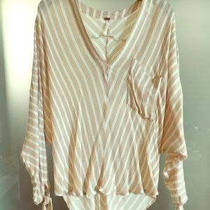 Free people stripe blouse